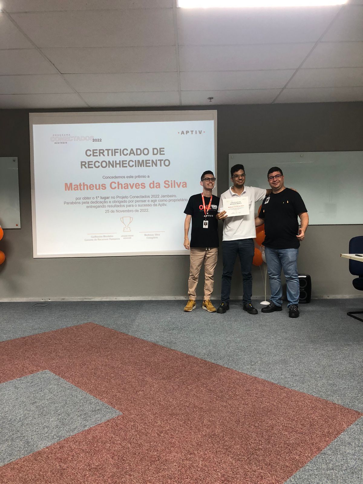 Premiação Certificado