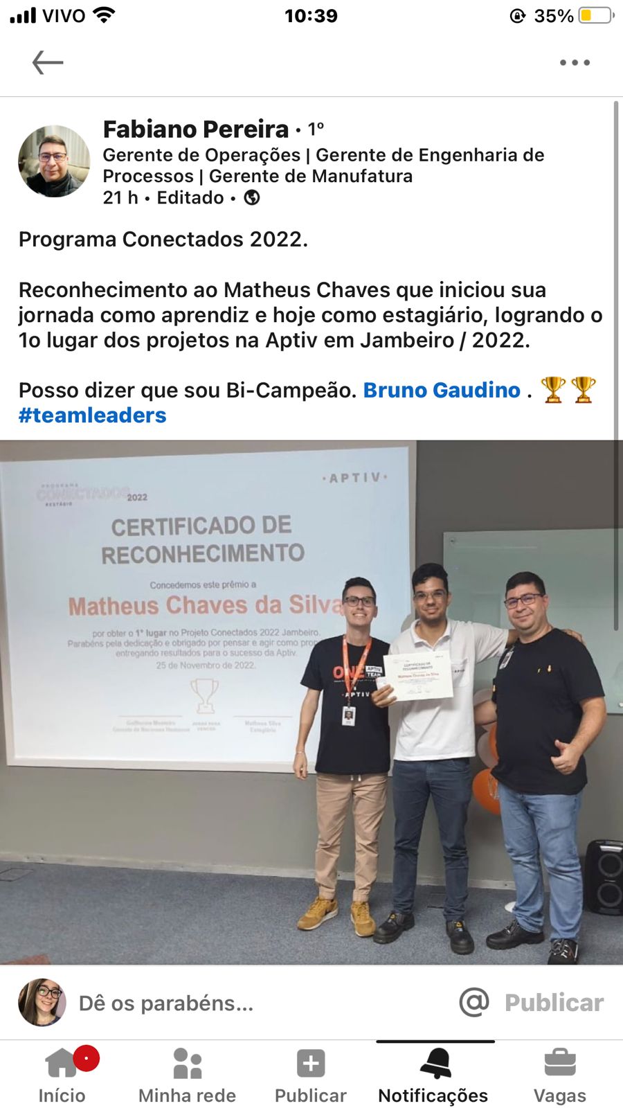 Reconhecimento chefe